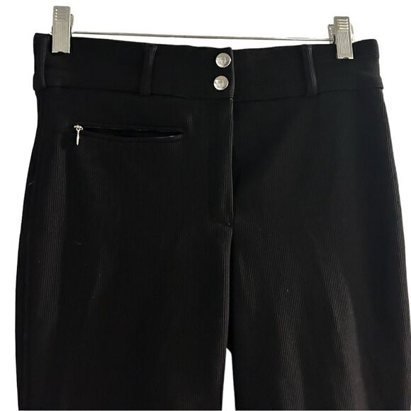 Marys Tack & Feed black ribb low rise wwb knee riding pants size 28 - Picture 2 of 12